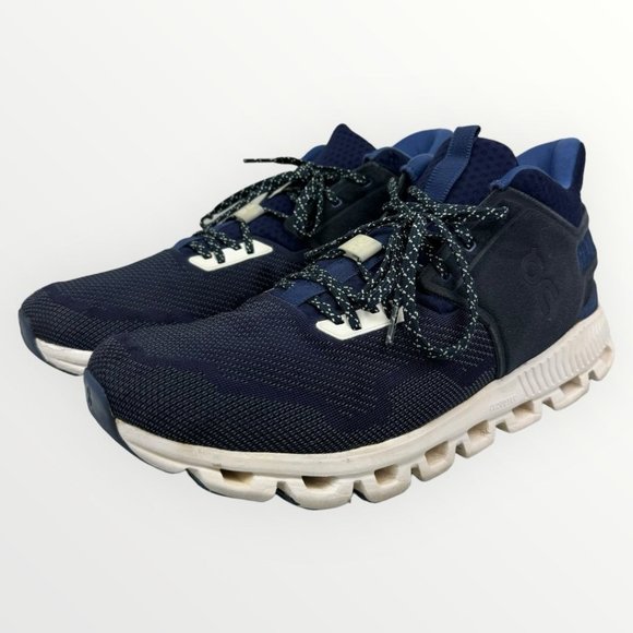 On Running Other - On Cloud Hi Edge Running Sneakers Men’s Midnight Blue Active Training Shoes 12.5